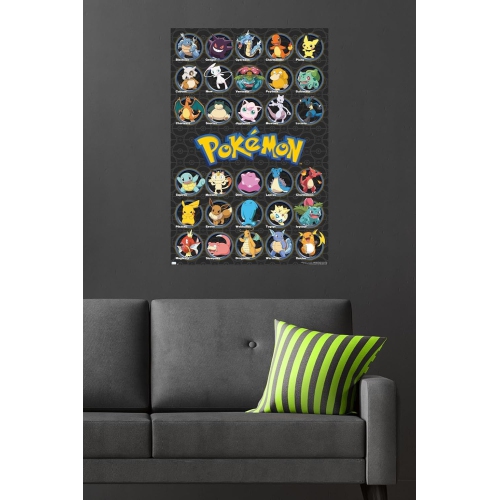 Trends International Pokémon - All Time Favorites Wall Poster, Unframed Version, 22.375" x 34"