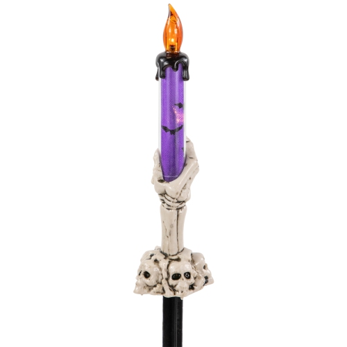 LED Lighted Skeleton Candle Halloween Decorations - 8.5" - Set of 6
