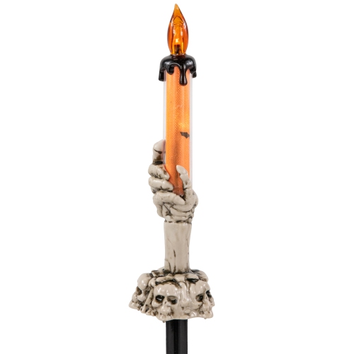 LED Lighted Skeleton Candle Halloween Decorations - 8.5" - Set of 6