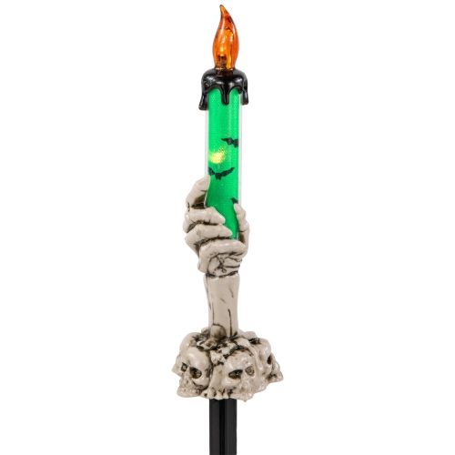 LED Lighted Skeleton Candle Halloween Decorations - 8.5" - Set of 6
