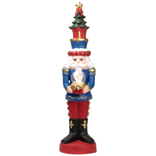 LED Lighted Nutcracker Soldier with Christmas Tree - 32"