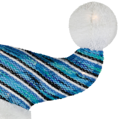 Lighted Snowman with Snowball Outdoor Christmas Decoration - 36.25" - Clear Lights