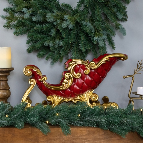Santa's Sleigh Christmas Decoration - 19"