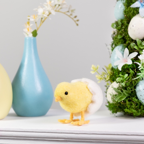Hatching Egg Baby Spring Chick Easter Figurine - 4.5"