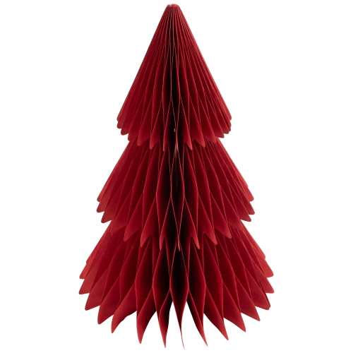Accordion Honeycomb Foldable Paper Christmas Trees - 15" - Set of 3