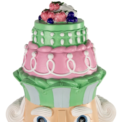Pastel Christmas Candy Nutcracker King - 21.75" - Green