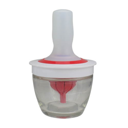 AVON  6" And White Silicone Basting Brush And Bowl Set In Red