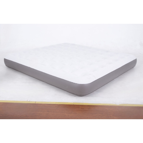 Inflatable Flocked Airbed with Rechargeable Bulit-In Electric Pump - King
