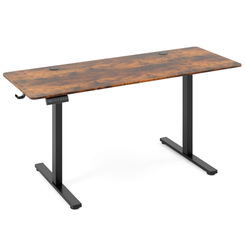 Costway 63 x 24 Inch Sit Stand Desk Height Adjustable Electric Standing Desk