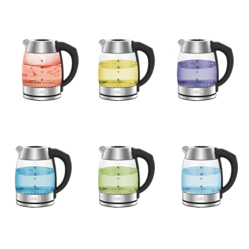 Salton Variable Temperature Touch Control Kettle 1.7 L with Removable Tea Steeper