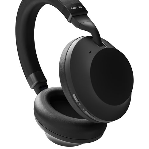 Boîte ouverte - Casque d'écoute Bluetooth à suppression active du bruit Everyday Pro de Raycon - Noir