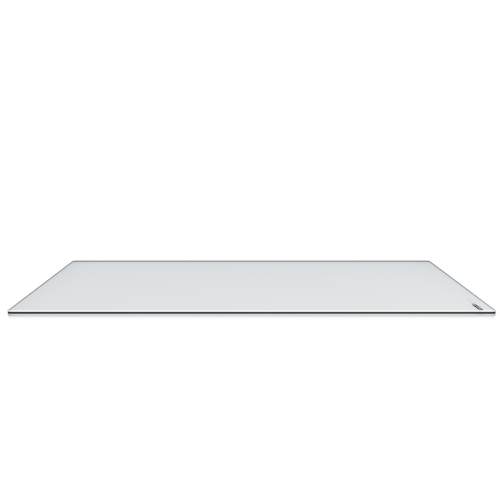 Pulsar Superglide V2 L Premium Glass Mouse Pad 1.5T Gorilla Glass Surface Anti-Slip Fully Molded high-Density Silicone Rubber 16.5" x 13", White