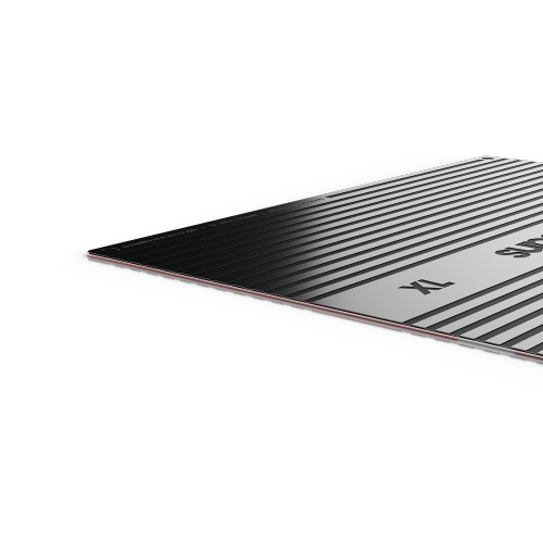 Pulsar Superglide V2 XL Premium Glass Mouse Pad 1.5T Gorilla Glass Surface Anti-Slip Fully Molded high-Density Silicone Rubber 19.3" x 16.5", Red