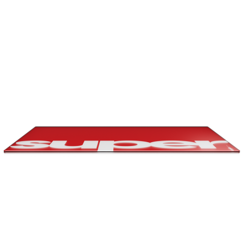 Pulsar Superglide V2 L Premium Glass Mouse Pad 1.5T Gorilla Glass Surface Anti-Slip Fully Molded high-Density Silicone Rubber 16.5" x 13", Red