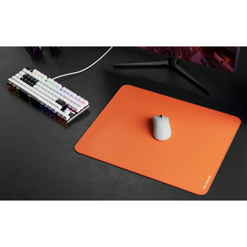 Pulsar Gaming Gears ParaGlide XL Mouse Pad, 19.3"x16.5", Non-Slip Ruber Base, Micro-knit stitch, Medium Speed, Orange