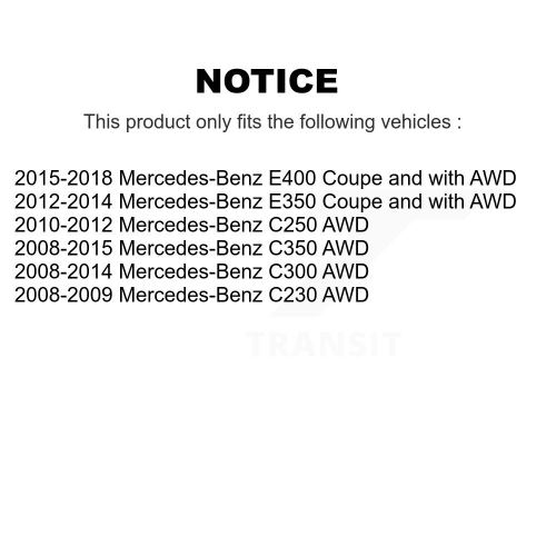Bras de suspension avant et joint à rotule pour Mercedes-Benz C300 C350 C250 E350 KTR-100279