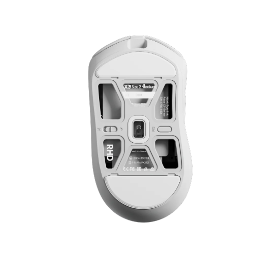 Pulsar X3 Wireless Gaming Mouse - Ultra-Light 55 g, XS-1 32K DPI Sensor, 8K Polling, Ergonomic Right-Hand Design for Palm Grip or Claw Grip, White