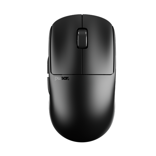 Image 1 of 10.. Pulsar Gaming Gears X2 CRAZYLIGHT Size Mini Wireless Gaming Mouse - Ultra Lightweight 35g, Symmetrical Shape, 8K Dongle Included, Jet Black