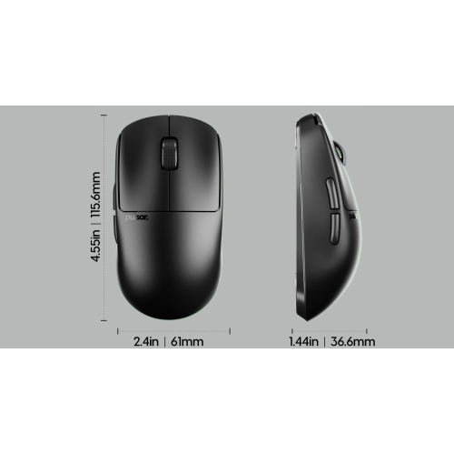 Pulsar X2 Mini CRAZYLIGHT Wireless Gaming Mouse 35g Ultra-Lightweight, 8K Polling Rate, Symmetrical Design for FPS & Esports, Includes 8K Dongle, Jet