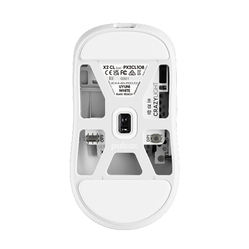 Pulsar X2 Mini CRAZYLIGHT Wireless Gaming Mouse 35g Ultra-Lightweight, 8K Polling Rate, Symmetrical Design for FPS & Esports, Includes 8K Dongle,