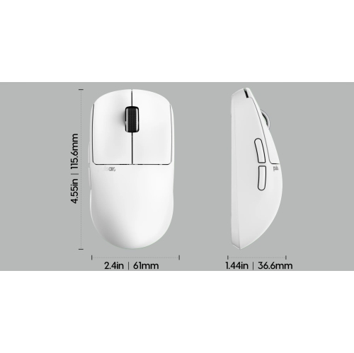 Pulsar X2 Mini CRAZYLIGHT Wireless Gaming Mouse 35g Ultra-Lightweight, 8K Polling Rate, Symmetrical Design for FPS & Esports, Includes 8K Dongle,