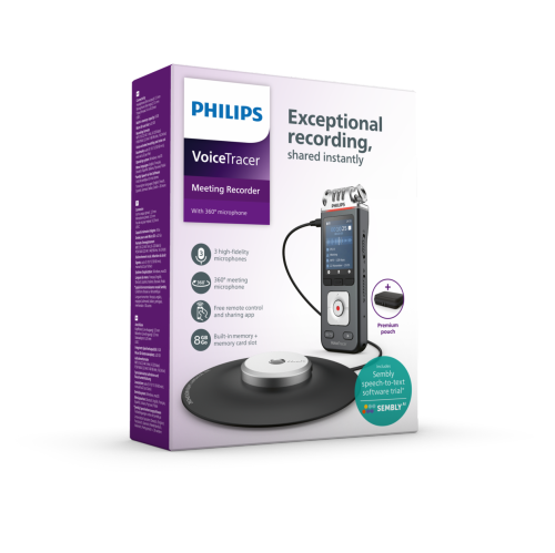 Enregistreur de réunion VoiceTracer Philips DVT8115