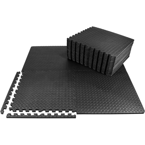 CAPHAUS EVA Foam Floor Tiles, 24 Inch x 24 Inch x ¾” Extra Thick Puzzle Exercise Mat, Interlocking Foam Gym Mats for Home and Gym Equipment