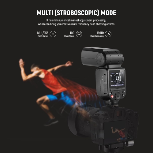 NEEWER Z880-S 2.4G 76Ws TTL Camera Flash Speedlite Compatible with Sony, Adjustable Modeling Lamp, TTL/M Quick Switch TCM Key, 1/8000s HSS