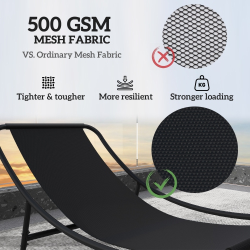 Outsunny Outdoor Rocking Chair with Cushion, Patio Rocking Chair with Mesh Deep Seat, Steel Frame Rocking Outdoor Patio Chair for Indoor, Porch,