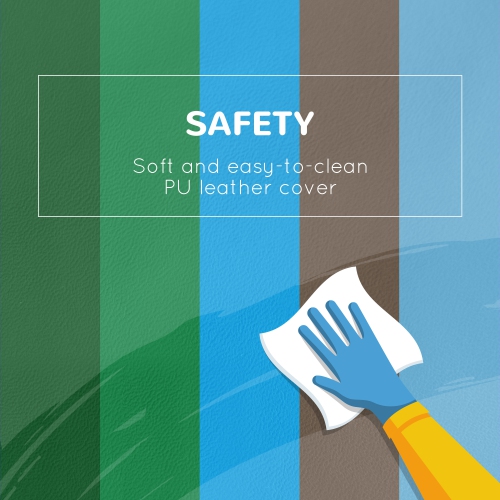 Ensemble de jeu en mousse 6 pièces de Qaba pour les tout-petits à grimper, ramper, glissoire, équipement de jeu intérieur sécuritaire pour les