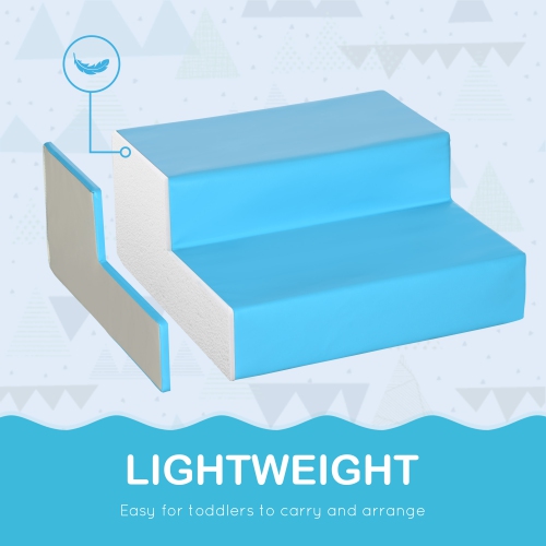 Ensemble de jeu en mousse 6 pièces de Qaba pour les tout-petits à grimper, ramper, glissoire, équipement de jeu intérieur sécuritaire pour les