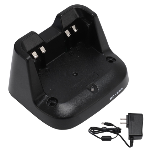 Battery Charger for BC 240 Two Way Talk Radio Desktop Charger Base Power Adapter for ICOM IC V86 U86 for BP 298 BP298 Battery