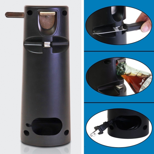 Kenmore 3-In-1 Electric Can Opener, Knife Sharpener & Bottle Opener