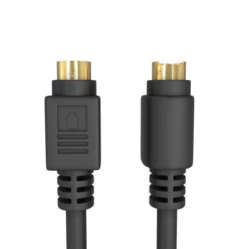 Cmple - S Video Cable 3 ft SVHS 4-PIN Video Cable Mini Din S-Video Cord for Home Theater, Camcorder, DSS Receiver, DVD Player- Black