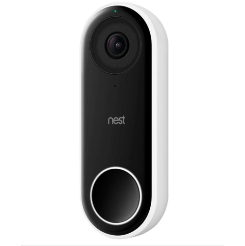 Google Nest Doorbell - Formerly Nest Hello - Video Doorbell with 24/7 Streaming - Smart Doorbell Camera for Home with HDR Video, HD Talk and Listen,