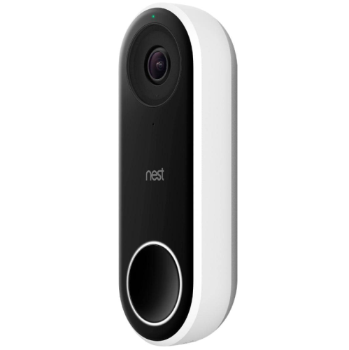 Google Nest Doorbell - Formerly Nest Hello - Video Doorbell with 24/7 Streaming - Smart Doorbell Camera for Home with HDR Video, HD Talk and Listen,