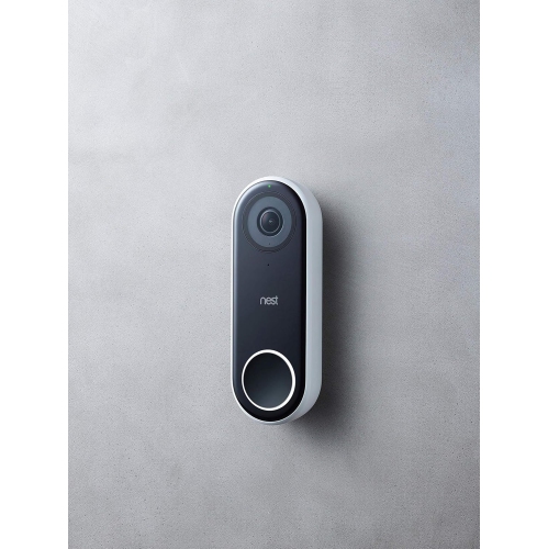 Google Nest Doorbell - Formerly Nest Hello - Video Doorbell with 24/7 Streaming - Smart Doorbell Camera for Home with HDR Video, HD Talk and Listen,