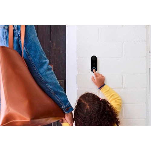 Google Nest Doorbell - Formerly Nest Hello - Video Doorbell with 24/7 Streaming - Smart Doorbell Camera for Home with HDR Video, HD Talk and Listen,