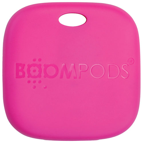 Boompods BoomTag Rechargeable Waterproof Bluetooth Item Tracker - Pink