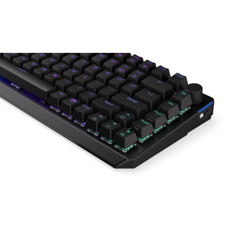 Clavier 75 % sans fil Endorfy Thock | Kailh Box Red Switch | Aménagement américain - Noir