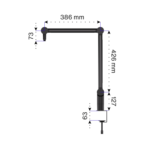 Endorfy Studio Boom Microphone Arm - Black
