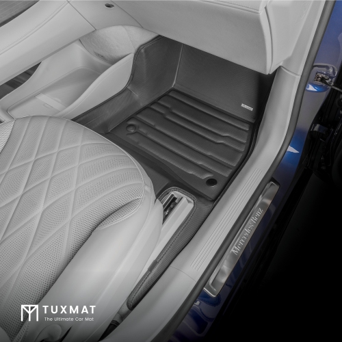 TuxMat - For Mercedes-Benz EQS SUV 5-Seater 2023-2026 Models - Custom Car Mats - Maximum Coverage, All Weather, Laser Measured - This Full Set