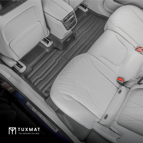 TuxMat - For Mercedes-Benz EQS SUV 5-Seater 2023-2026 Models - Custom Car Mats - Maximum Coverage, All Weather, Laser Measured - This Full Set