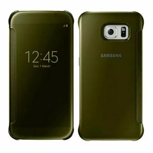 Samsung Galaxy S6 Clear View cover-GOLD