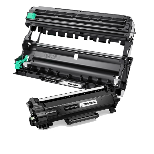 Max Saving – 2Pack Compatible for for Brother (TN830XL + DR830), TN830, TN-830,TN830XL, DR-830