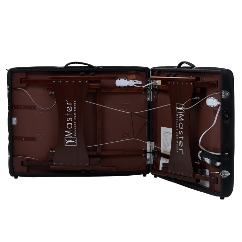 Master Massage 28" Roma Therma Top Heated Portable Massage Table, Wide Salon Spa Beauty Facial Bed with Adjustable Heating System, Face Pillow, and