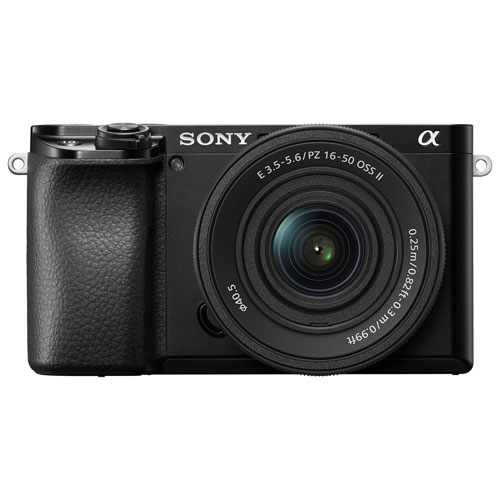 Image 1 of 7.. Sony Alpha 6100 APS-C Mirrorless Camera with 16-50mm Lens Kit - Black