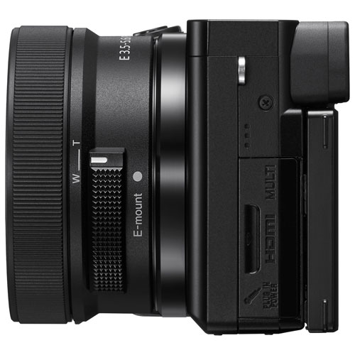Sony Alpha 6100 APS-C Mirrorless Camera with 16-50mm Lens Kit - Black