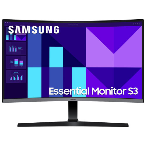Samsung 27" FHD 100Hz 4ms GTG Curved VA LED FreeSync Gaming Monitor (LS27D390GANXZA) - Black - Only at Best Buy