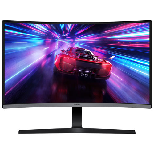 Moniteur de jeu FreeSync DEL AV incurvé HD intégrale GTG 4 ms 100 Hz de 27 po de Samsung (LS27D390GANXZA) - Noir - Exclusivité Best Buy